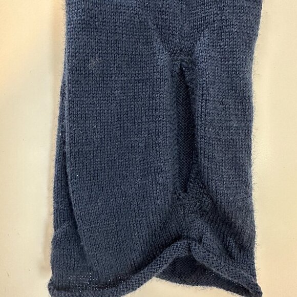 Lululemon Merino Wool Sit In Lotus Split Back Navy Blue Cardigan Sweater Size 4 - Picture 12 of 14